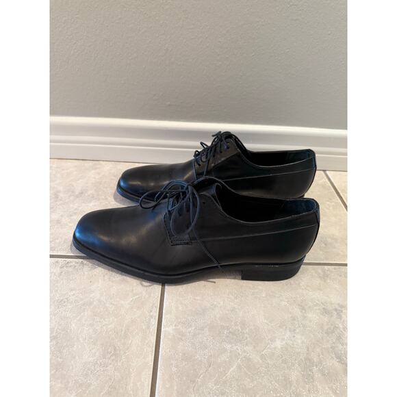 Calvin Klein Men's Edison Black Leather Lace Up Oxford Dress Shoes Size 11.5M - Picture 2 of 7